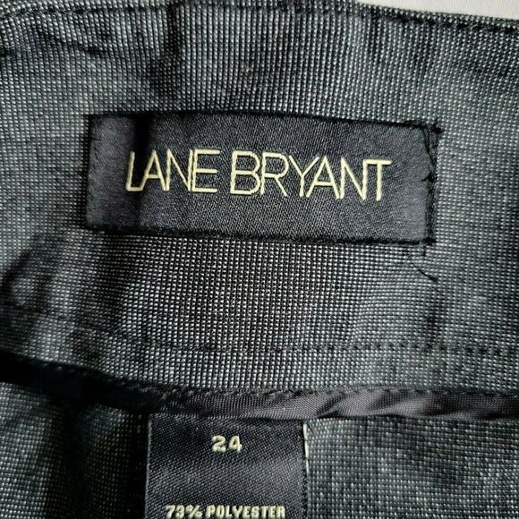 Lane Bryant Wide Leg Dress Pants Size 44 44X32 Pleated Straight Leg High Rise - Picture 7 of 10